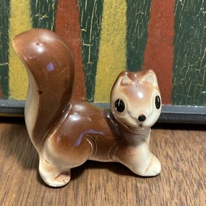 Squirrel Figure Figurine Vintage Miniature Ceramic Anthropomorphic - Picture 1 of 9