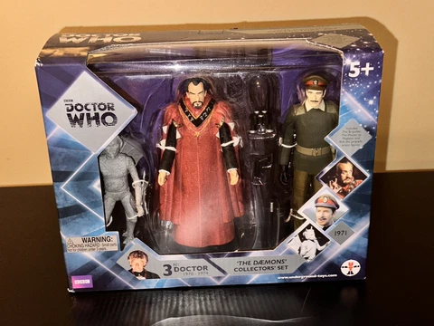 Doctor Who The Daemons Collectors Figure Set The Master, Bok, The Brigadier EXCL Cover