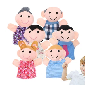 Hand Puppets 6X Plush Cartoon Role-Play Figures Cute Theater Interactive - Picture 1 of 10
