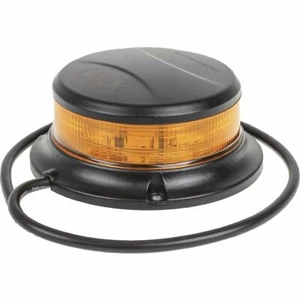 OEX ACX2367 Slimline Led Amber Beacon Permanent Mount 12 or 24 Volt 112mm Dia - Picture 1 of 7