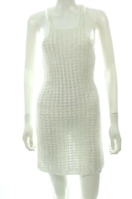 Mikoh вязаный женщин белый рыболовная сеть твердое прикрыть летнее платье купальный костюм маленький - Изображение 1 из 3