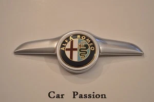 STEMMA LOGO BAFFO ALFA ROMEO GT BLACK LINE ANTERIORE ORIGINALE emblem sign BADGE - Picture 1 of 1