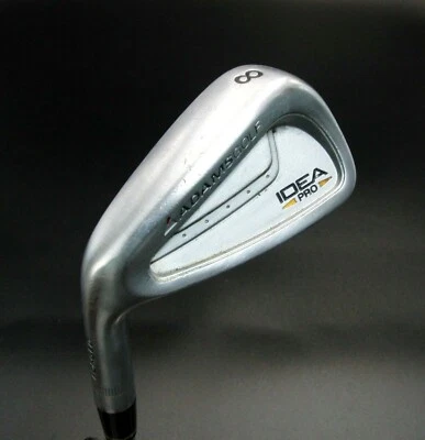 Left Handed Adams Idea Pro Forged 8 Iron Black Gold Regular Flex Steel Shaft  - Image 1 of 4
