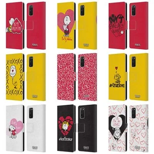 OFFICIAL PEANUTS SEALED WITH A KISS LEATHER BOOK CASE FOR SAMSUNG PHONES 2 - Picture 1 of 15