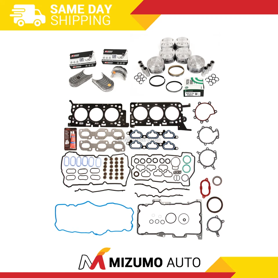 全垫圈套装活塞轴承适合 03-08 马自达 6 V6 3.0L DOHC 24V MZI — 第 1/4 张图片