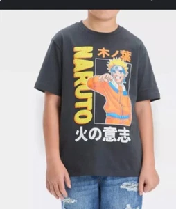Naruto Shippuden Boys' Anime Manga Triple Character Youth Kids T-Shirt Medium 8 - Picture 1 of 4