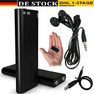 Mini Voice Recorder Abhörgerät Wanze Spion Aufnahme Diktiergerät Spy Auto 8GB - Bild 1 von 18