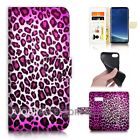 ( For Samsung S8 Plus / S8+ ) Flip Case Cover Aj40342 Purple Leopard