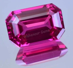 Natural Rhodolite Garnet Raspberry Emerald 23.60 Ct Certified Loose Gemstone - Picture 1 of 7