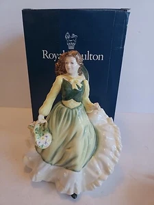 Vntg 1995 Royal Doulton APRIL HN1958 Figurine Appx 8" Victorian See Pics/Desc - Picture 1 of 16