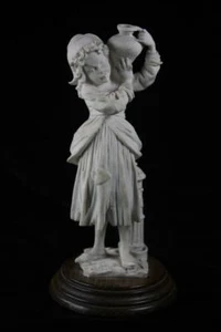GUISEPPE ARMANI VINTAGE SCULPTURE FIGURINE OF A GIRL 20.5 cm SIGNED - Foto 1 di 7