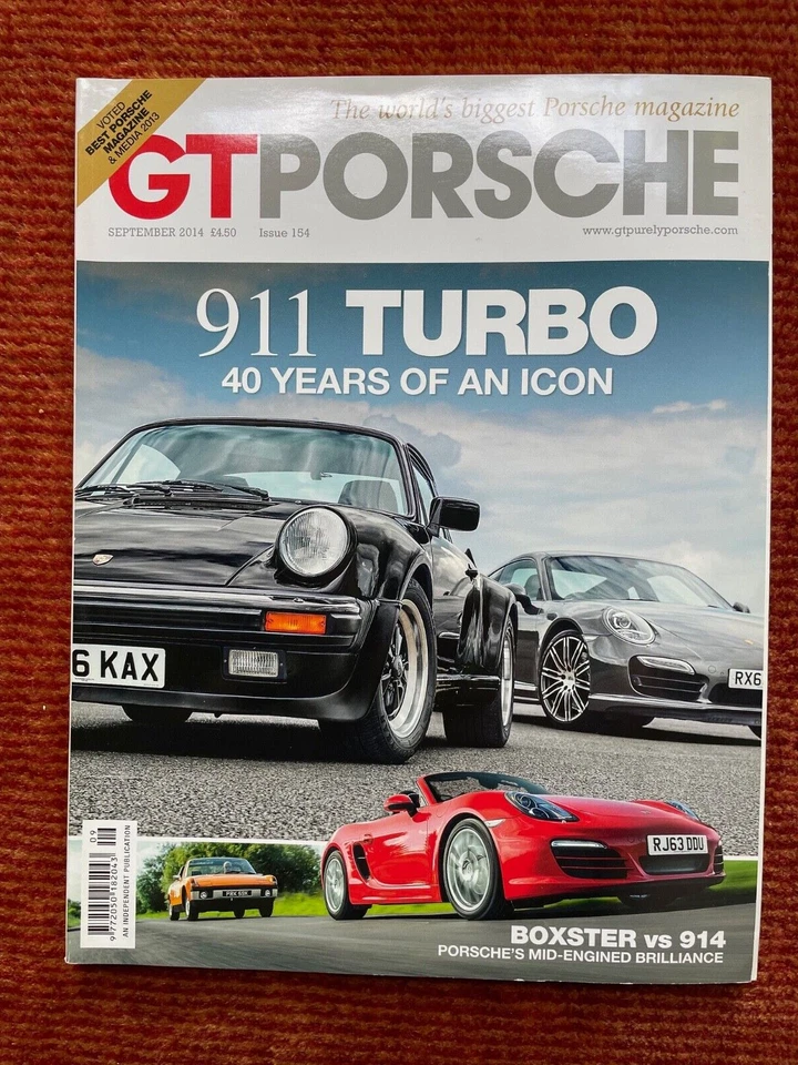 GT Porsche GTPorsche Magazine September 2014 - 911 Turbo 40 Years of an Icon - Image 1 of 1