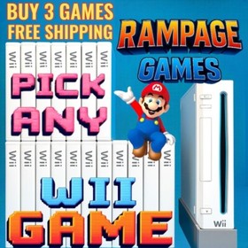Nintendo Wii Games  **Pick 3 Games** Wii Game Lot - (BUY 3 & GET FREE SHIPPING)