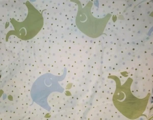 Nuevo Pottery Barn Niños ELEFANTE 🙂 SÁBANA DE CUNA cama para niños pequeños eli lunares - Imagen 1 de 3