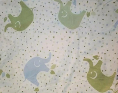 New Pottery Barn Kids ELEPHANT 🐘 Crib SHEET  toddler bed eli polka dot - Image 1 of 3