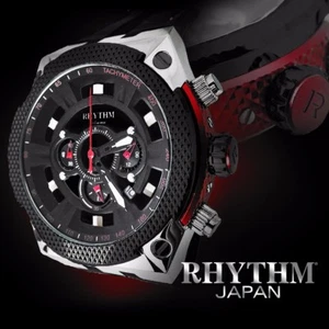 Rhythm I1501S01 Herren Chronograph Uhr 45x51mm Edelstahlgehäuse 10 ATM - Bild 1 von 8
