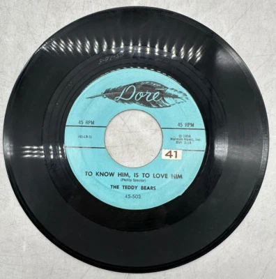 The Teddy Bears To Know Him, Is To Love Him / Don't You Worry... Dore 45-503 NM - Image 1 of 4