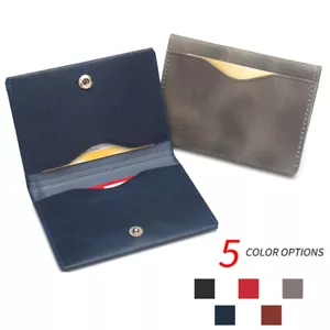 PU Leather Passport Cover Credit ID Card Case Holder Business Travel Wallet - Picture 1 of 20