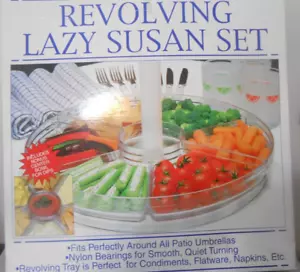 Revolving Lazy Susan Set Nylon Bearings For Smooth Quiet Turning - Picture 1 of 2