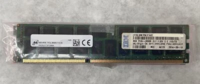 Lote de 4 IBM 49Y1417 8GB PC3L-8500 CL7 1.35V ECC DDR3 1066 MHz LP RDIMM RAM Foto 1 de 3