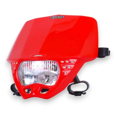 Máscara De Faro Para Moto Enduro Universal Roja - Imagen 1 de 3