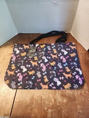 Bolso de Mano Cheshire Aristocat Figaro Gatos Viaje Playa Equipaje de Mano Estampado Negro Disney Foto 1 de 4