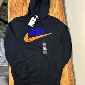 Nike Club Embroidered Logo Fleece Pullover Hoodie Herren Gr. S schwarz FN3104-010 - Bild 1 von 5