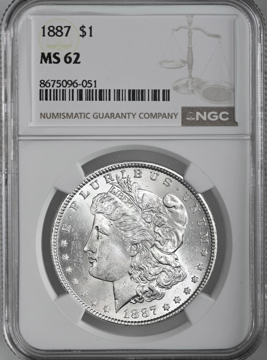 MS 62 Graded 1887 Year Morgan US Dollars (1878-1921) for sale | eBay