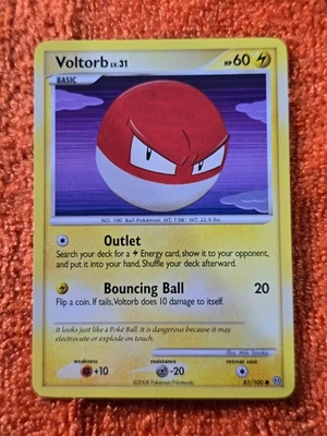 2008 Pokemon Diamond and Pearl Stormfront #81 Voltorb, C, NF/H, cd13 - Image 1 of 3