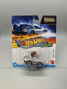 HOT WHEELS Racer Verse DeLorean Marty McFly Back To The Future Mattel New Rare - Picture 1 of 1