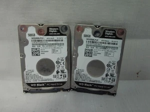 Lot Of 2 WD Black 500GB SATA 7200 RPM WD5000LPLX-75ZNTT0 0CXKCK Hard Drive (J976 - Picture 1 of 6
