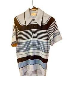 Vintage Men’s Shirt Fashion By Toni Nerd Office Geek Pointed Collar - Picture 1 of 4