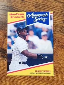 1992 Mootown Snackers Autograph Series - Frank Thomas #24 Chicago White Sox - Picture 1 of 2