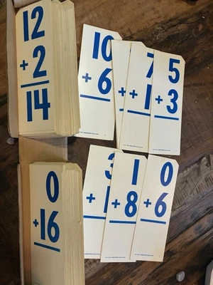 Vintage Teacher Homeschool Gift Addition Flashcards Beka Book School - Image 1 of 3