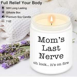 Mother's Day Gifts Funny Candle for Mom Unique Gift from Son Daughter 9 oz - Picture 1 of 3