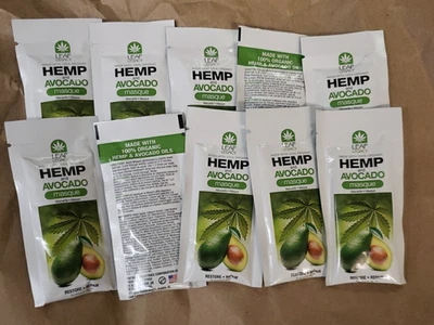 Leaf Legacy Hemp & Avocado masque .5 oz. single use packette -  lot of 10 - Image 1 of 3