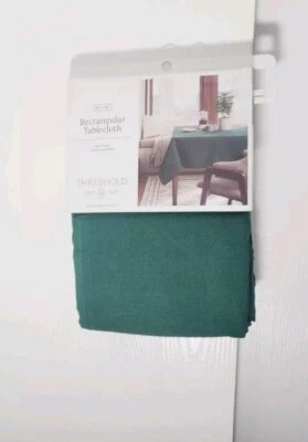 Threshold Green Rectangular Tablecloth 60 X 84" - Image 1 of 4