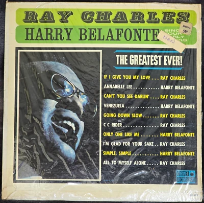 RAY CHARLES / HARRY BELAFONTE ~ THE GREATEST EVER! ~ LP SHRINK 1969 ~ VG+/EX - Image 1 of 4