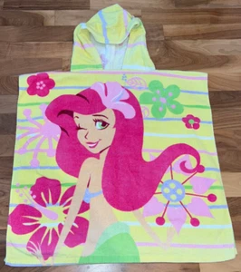 Kinder Baby Badeumhang Badetuch mit Kapuze Poncho Disney ARIELLE Baumwolle - Bild 1 von 8