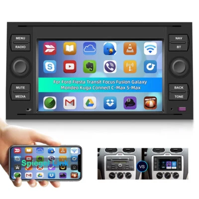 Android 13 Autoradio GPS Navi Für Ford Focus Fiesta C S Max Transit Fusion Kuga - Bild 1 von 4
