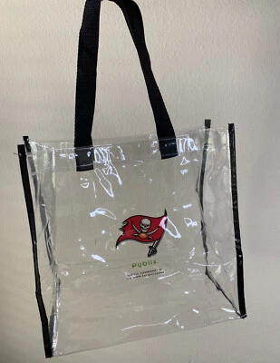 Sacola tote de plástico reutilizável transparente Tampa Bay Buccaneers - Imagem 1 de 4