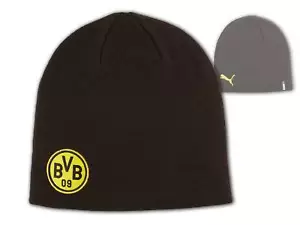 Borussia Dortmund Wintermütze schwarz Puma BVB 09 Cuffless Beanie BVB Mütze OSFA - Bild 1 von 4