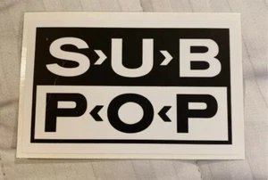 Sub Pop Records-Seattle Classic Sticker - NIRVANA TAD MUDHONEY PEARL JAM GRUNGE - Picture 1 of 2