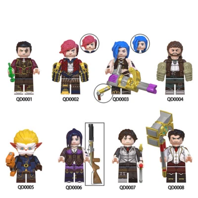 EXCLUSIVE! Lego Arcane League Of Legends Figure Vi Caitlyn Jin Jayce Silco