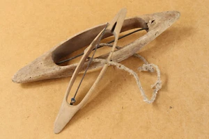 Weaving Loom Antique Boat Shuttles Vintage Decoration Primitive Farmhouse 19th. - Picture 1 of 7