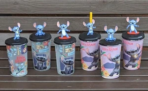 LILO & STITCH Movie Cinema Drink Cup Figure Topper NEW Surfer Sitting Hawaii - Picture 1 of 40