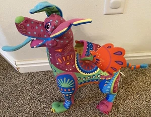 Disney Store Pixar Coco Dante Alebrije Rainbow Spirit Dog 15" Plush Stuffed Toy - Picture 1 of 6