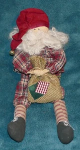 CUTE HAND CRAFTED PRIMITIVE SANTA DOLL!! - Picture 1 of 1