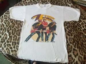zz TOP 1985 EUROPEAN TOUR TEE SHIRT CONCERT TEE SHIRT ROCK AND ROLL ZZ TOP - Picture 1 of 4