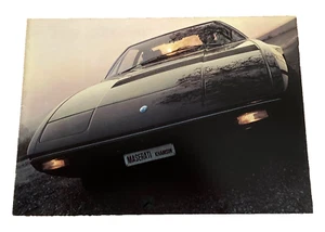 1974 MASERATI KHAMSIN Deluxe Factory Brochure - 22-page catalog - English Text - Bild 1 von 8